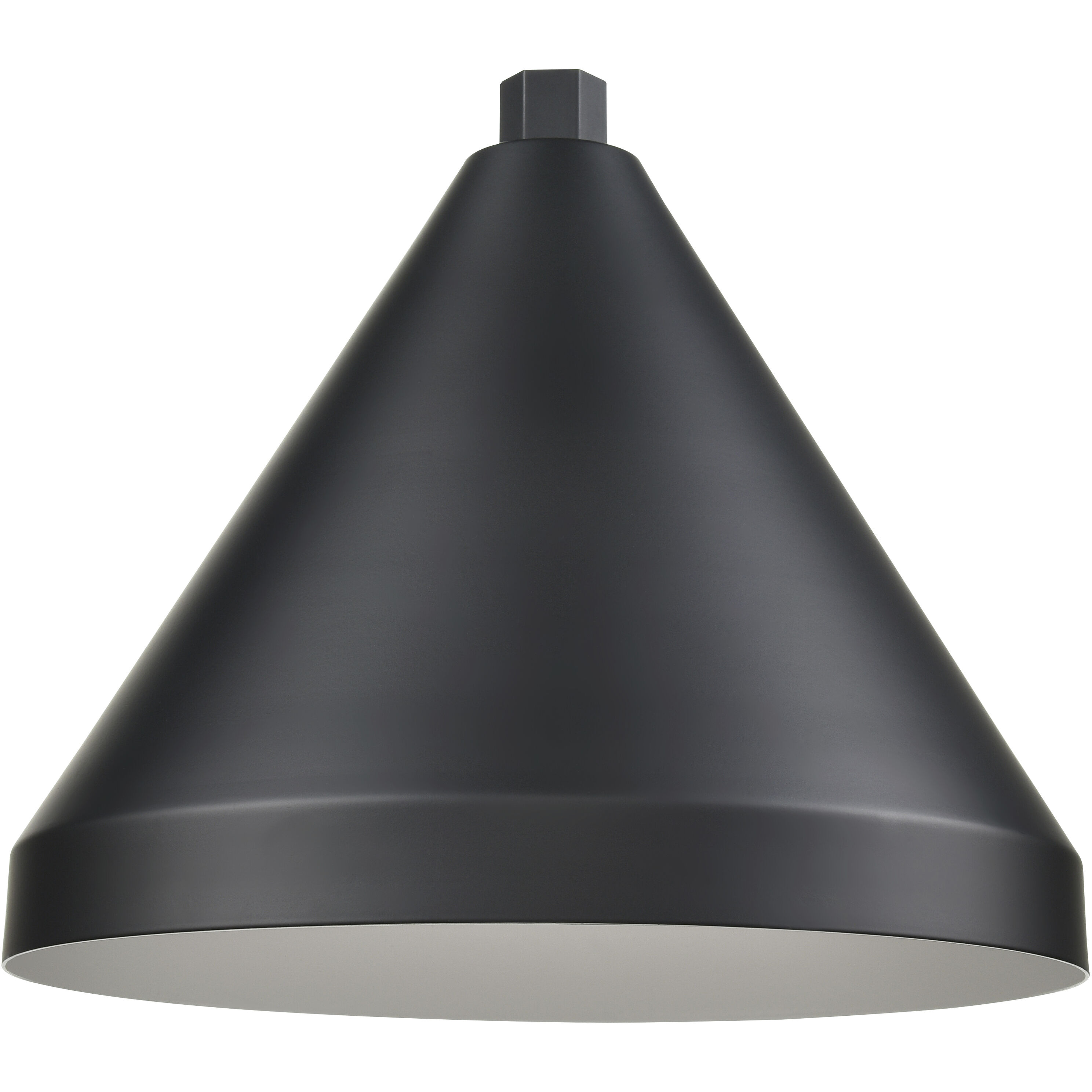 R Series Satin Black 13 inch Cone Shade